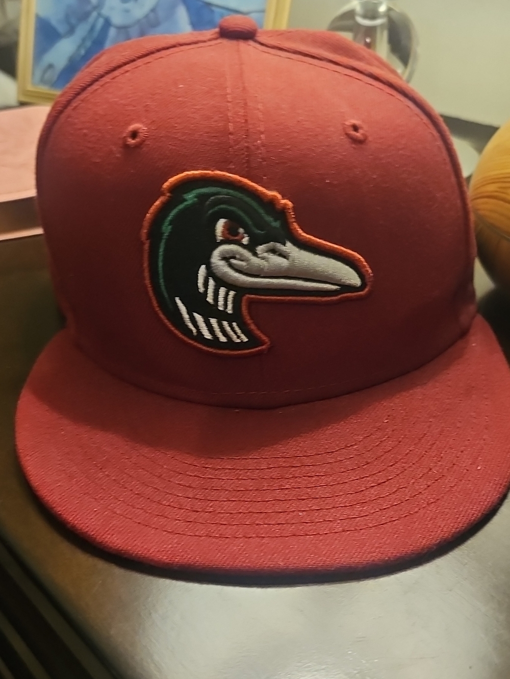 GREAT LAKES LOONS New Era Red 59FIFTY Fitted Baseball Cap
